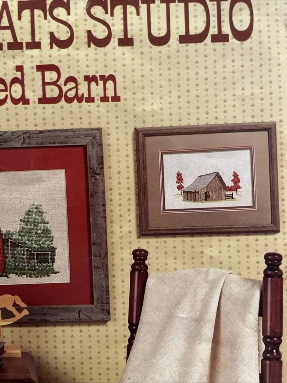 Leisure Arts Tarlton Flats Studio Old Red Barn Cross Stitch Leaflet 358 - VGUC